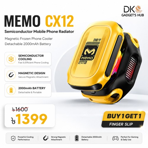 MEMO CX12 Semiconductor Mobile Phone Radiator Magnetic Frozen Phone Cooler With Detachable 2000 Mah Battery